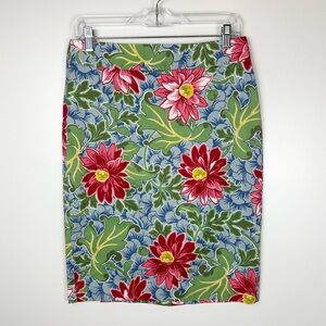 Talbots Floral Pencil Skirt